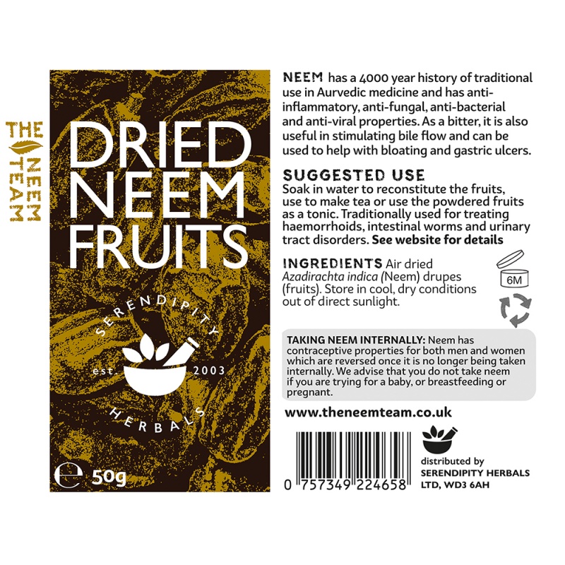 Dried Neem Drupes