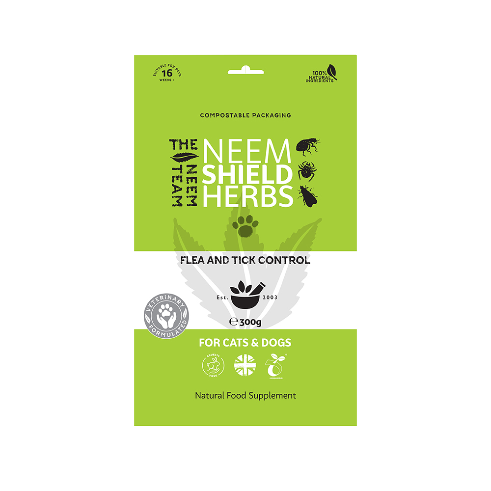 Neem Shield Herbs Flea Control Supplement for Cats & Dogs