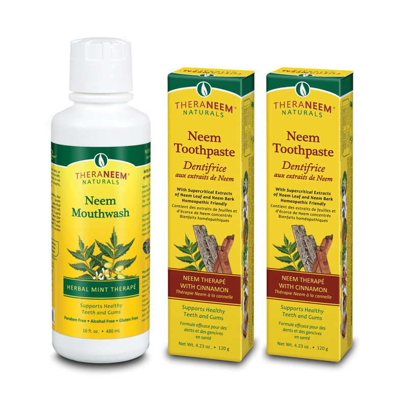 neem toothpaste and mouthwash